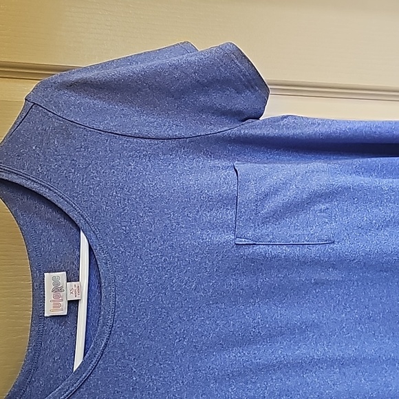 LULAROE WOMEN'S CARLY SWING DRESS W/ PATCH POCKET XS SKY BLUE - Picture 2 of 4